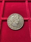 1892 Barber Half Dollar VF-XF Dark Toning