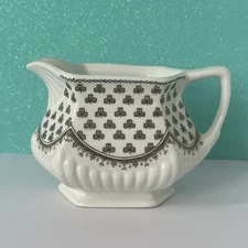 Adams Real English Ironstone England Shamrock Creamer Milk Jug Sharon Pattern