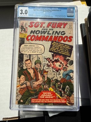 SGT FURY AND HIS HOWLING COMMANDOS #1 1st Nick Fury KEY