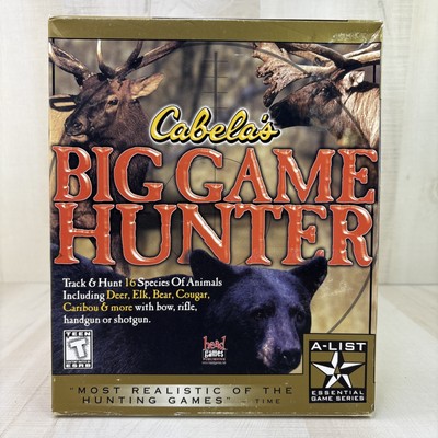 BIG GAME HUNTER Cabelas PC CDROM WIN 95 Vintage 1998 Deer Bear Sport Hunting