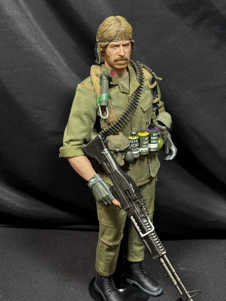 1/6 US ARMY SPECIAL FORCES VIETNAM JUNGLE OPS M-60 CHUCK BANDIT JOE'S CUSTOM - Image 2 of 4