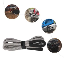 Long Towing Ropes w/ Soft Shackles Elasticity Recovery Rope Road Recovery Kit