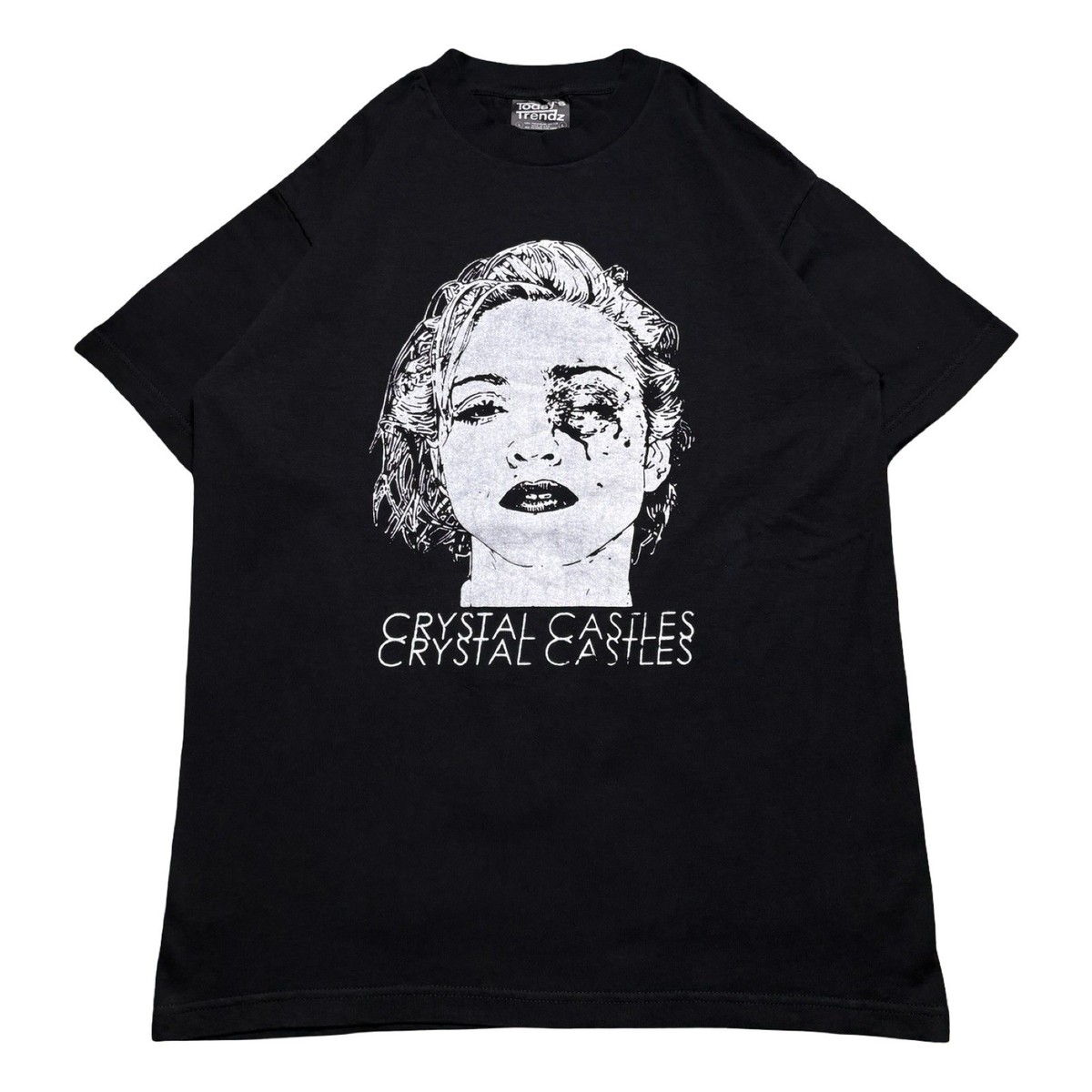 Vintage Y2K Crystal Castles Alice Bruised Madonna T-Shirt Size L