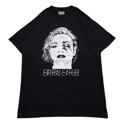 Vintage Y2K Crystal Castles Alice Bruised Madonna T-Shirt Size L