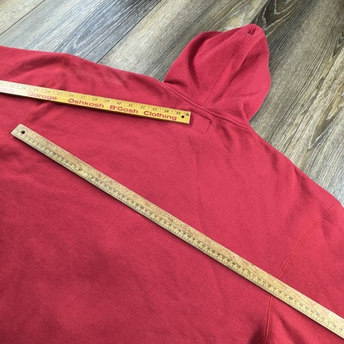 Vintage Wisconsin Badgers Sweatshirt Mens XXL Red Spellout Team Zip Up Sweater K - Picture 10 of 11