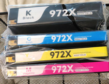 972X Ink Cartridges 4-Pack Compatible Replacement for HP PageWide Pro, B/C/M/Y