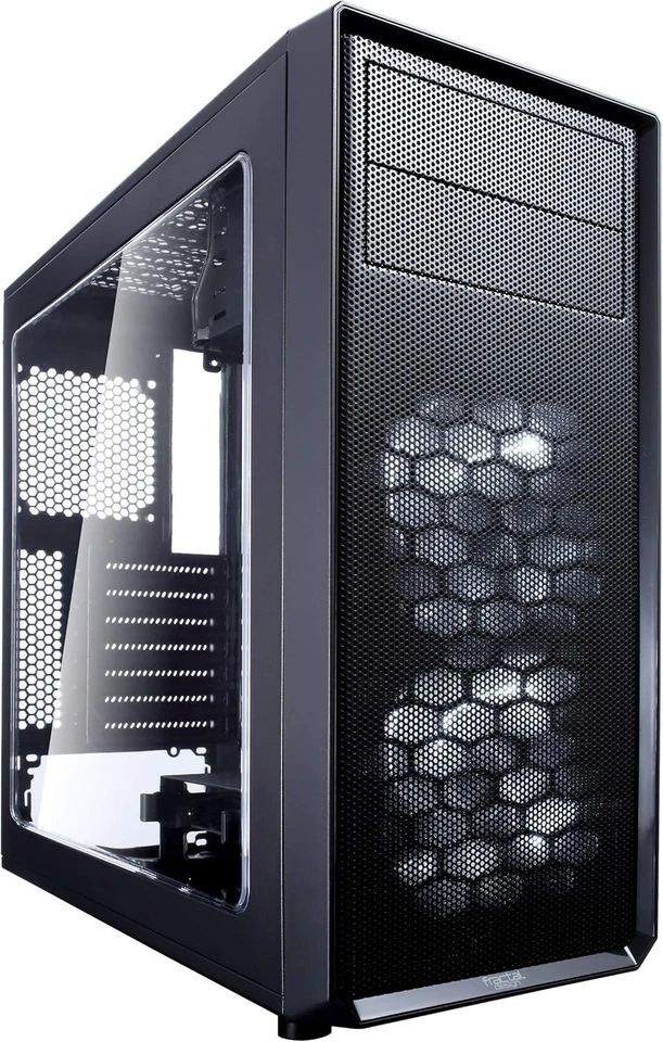 Fractal Design Focus G Midi Tower Gehäuse mit Sichtfenster für Gaming, Schwarz - Bild 3 von 4