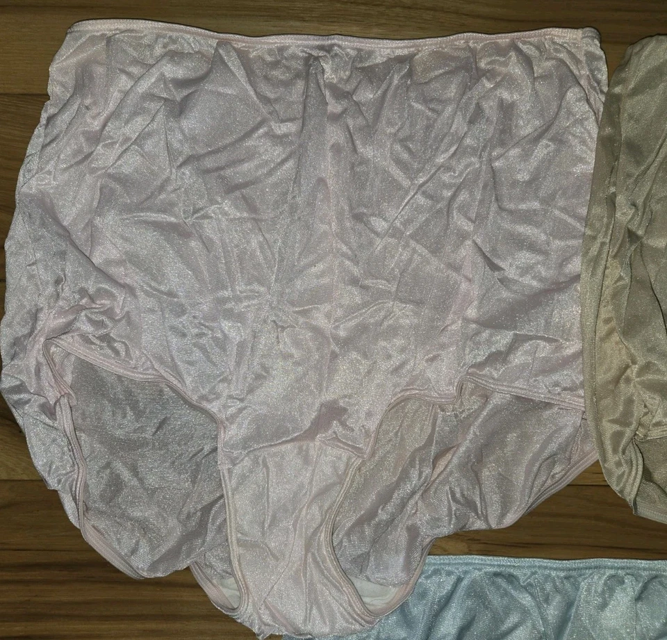 De colección. LOTE 3 Bragas MUY IMPRESIONANTES Sears Rosa Transparente Azul Talla. 10 Granny Shiny Foto 4 de 4