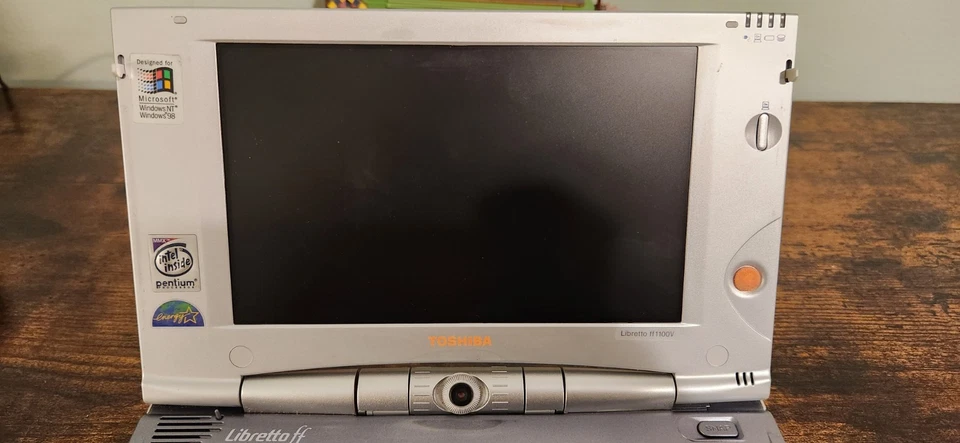 Toshiba Libretto ff1100v Intel Pentium 266 MHz For Parts or Repair - Image 3 of 4