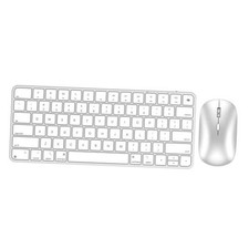 Bluetooth Keyboard and Mouse for Mac, Rechargeable, Mini Size, Ultra Slim,