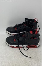 Nike Boys Air Jordan Flight Club 91 DM1685-006 Black Red Sneaker Shoes Size 5.5Y