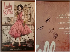Joelle Jones Signed & Remarked Lady Killer TPB 2015 Dark Horse Comics