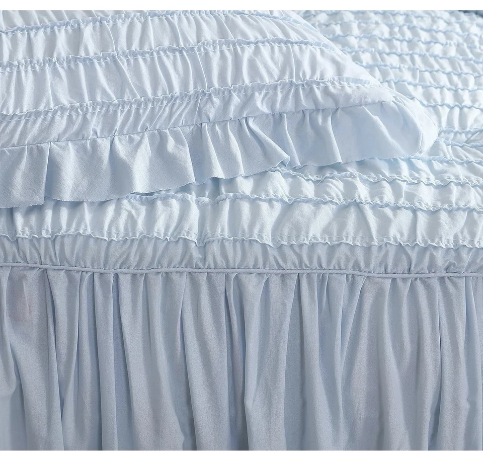 Juego de colcha/cobertor blanco Rachel Ashwell SHABBY CHIC 3 piezas KING Foto 3 de 4