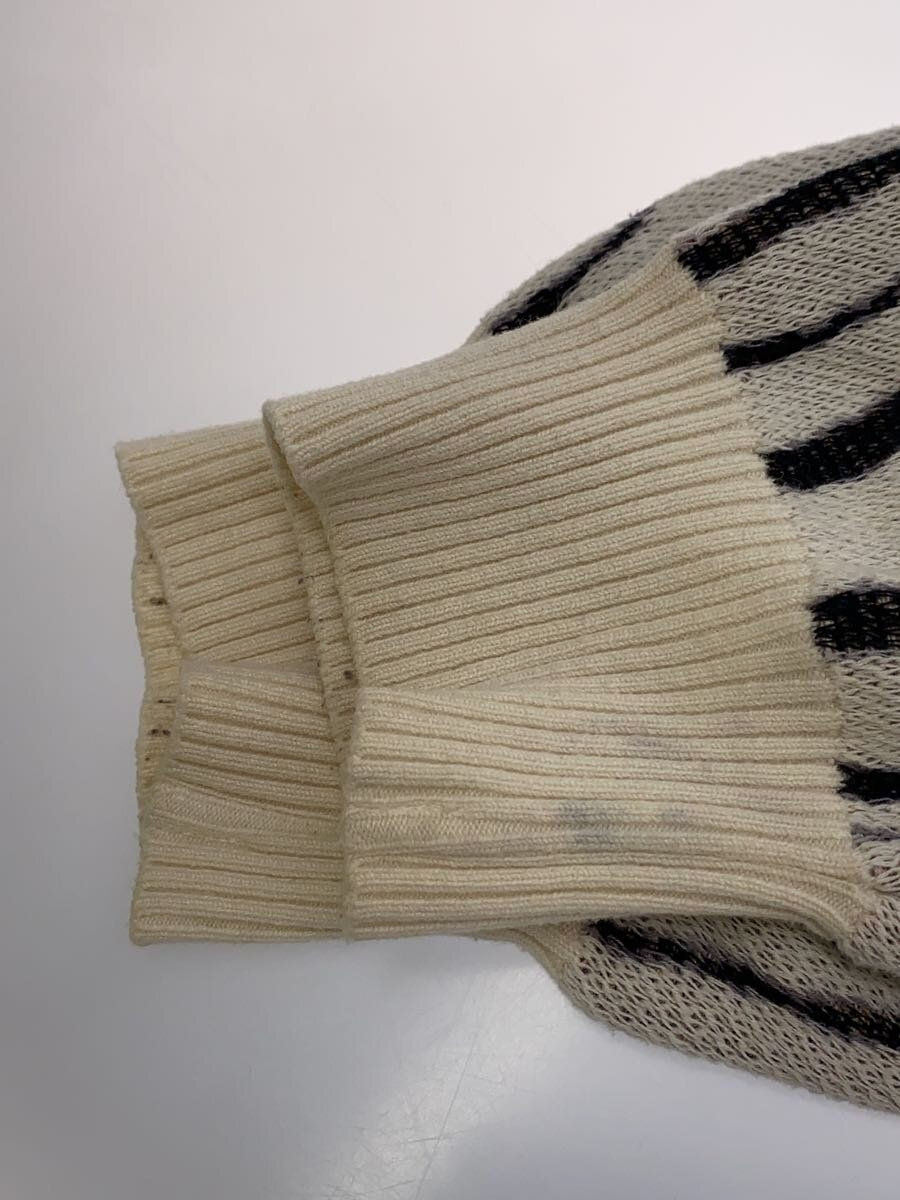 WACKO MARIA KNIT SWEATER TIM LEHI (THIN M COTTON White Used WACKO MARIA KNIT SWEATER TIM LEHI (THIN M COTTON White Used