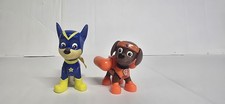 Pair of Paw Patrol Chase Superhero and Zuma Action Pack Pup Posable Action...