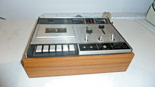 Amstrad 7000 Stereo Cassette Deck Vintage Made in Japan DIFETTOSO Venduto come RICAMBI