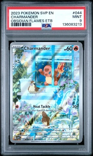 2023 POKEMON SVP EN-SV BLACK STAR PROMO #044 CHARMANDER PSA 9