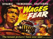 The wages of fear Yves Montand vintage movie poster print