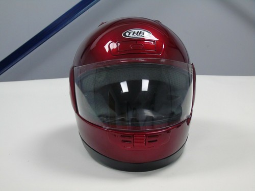 T-792 THH Type A ACU Full Face Motorbike Crash Helmet S Cherry Red 1999 w Bag - Picture 2 of 12