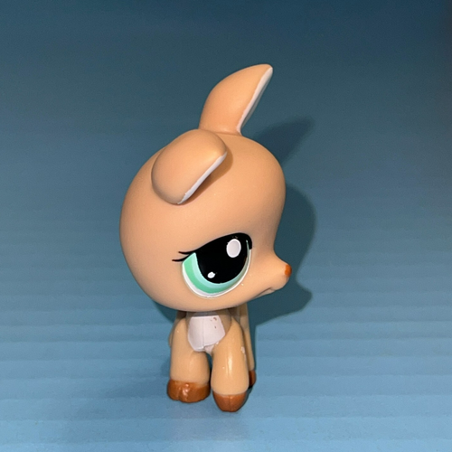 Littlest Pet Shop Tan White Spots Deer Fawn #979 Complete Set Accessories LPS - Picture 6 of 7