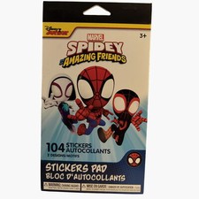 Marvel Spidey Amazing Friends Stickers Pad 104 Disney Junior Party Favor