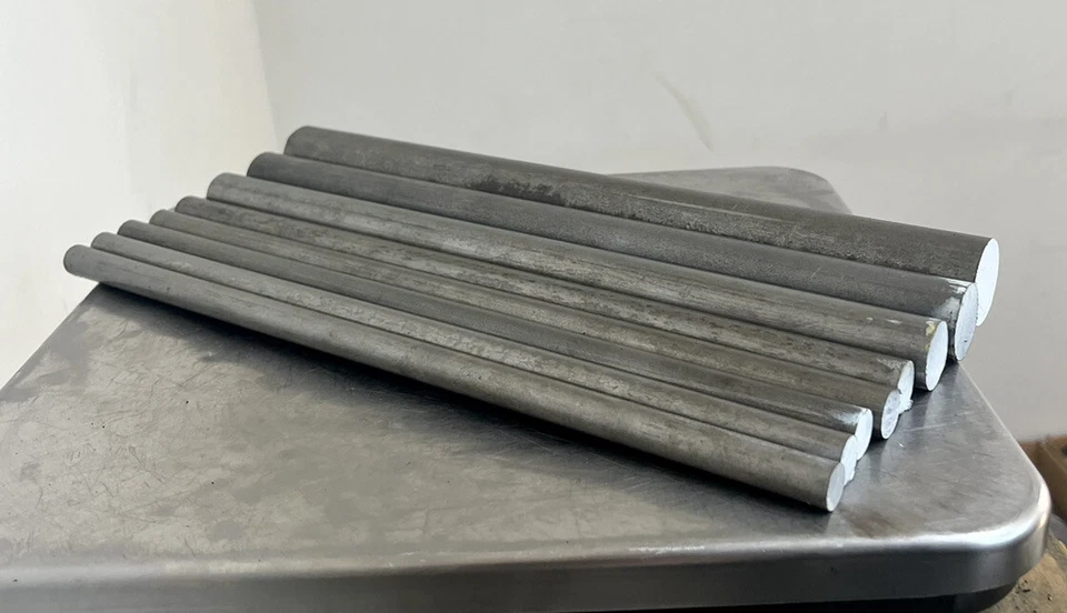 Surtido de barras redondas de acero 12L14 - 8 piezas - Torno CNC mecanizado varillas de metal Foto 4 de 4