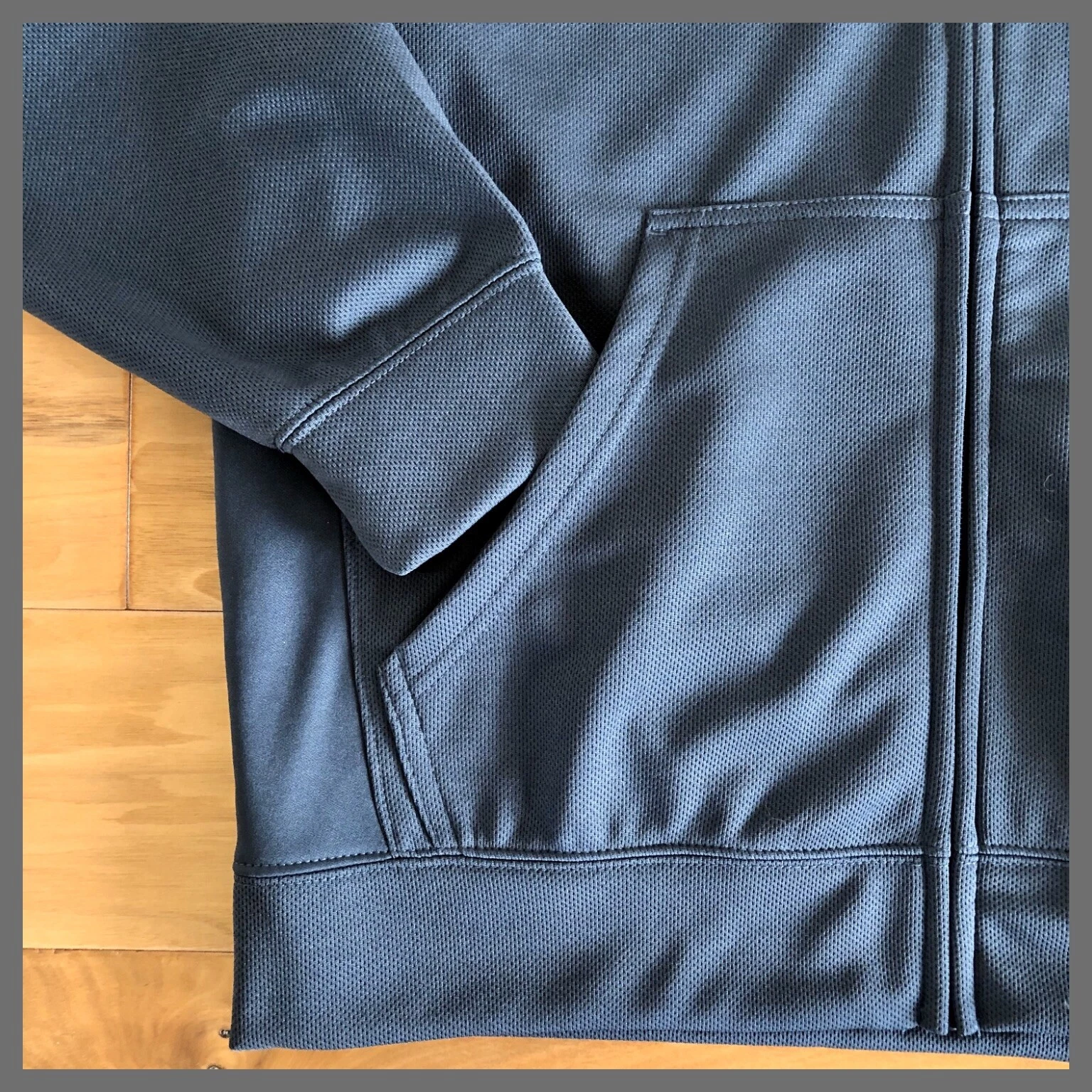 VETEMENTS Felpa con cappuccio zip intera nuova con etichette Knights Apparel Charcoal Missouri Tigers MIZZOU taglia L