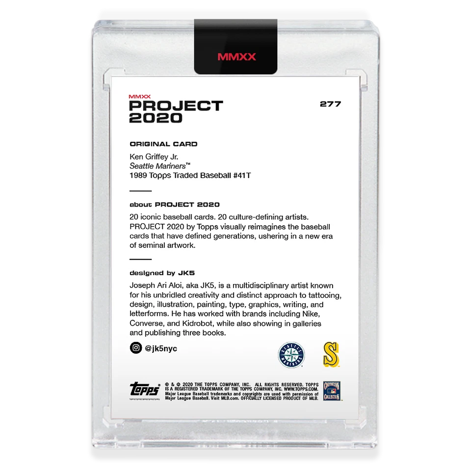 2-Card Bundle - Topps PROJECT 2020 Cards 277-278 Don Mattingly Ken Griffey Jr. - Image 4 of 4