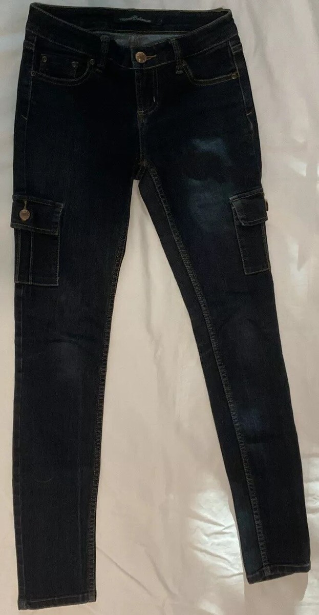 Vigoss Collections Jeans, Juniors Size 1, Cargo Pockets View 2
