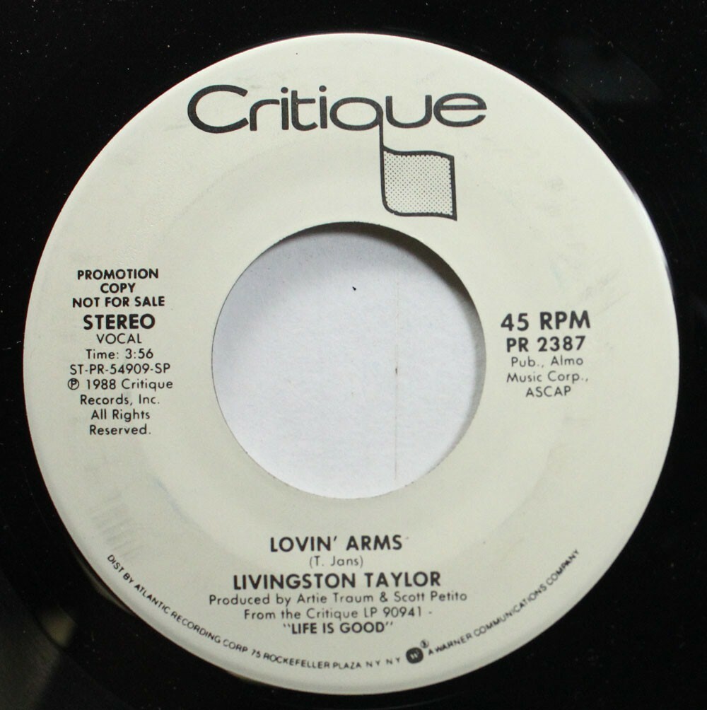 Rock Promo Nm! 45 Livingston Taylor - Loving Arms / Loving Arms On