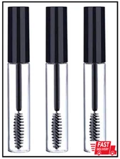 3pcs 10ml Empty Mascara Tube Wand Eyelash Cream Container Bottle with 3 Rubber I