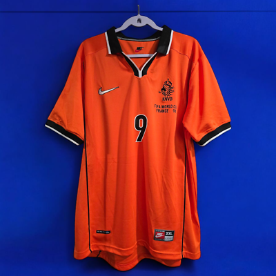 NETHERLANDS Home - World Cup 98 - Football Soccer - KLUIVERT # 9
