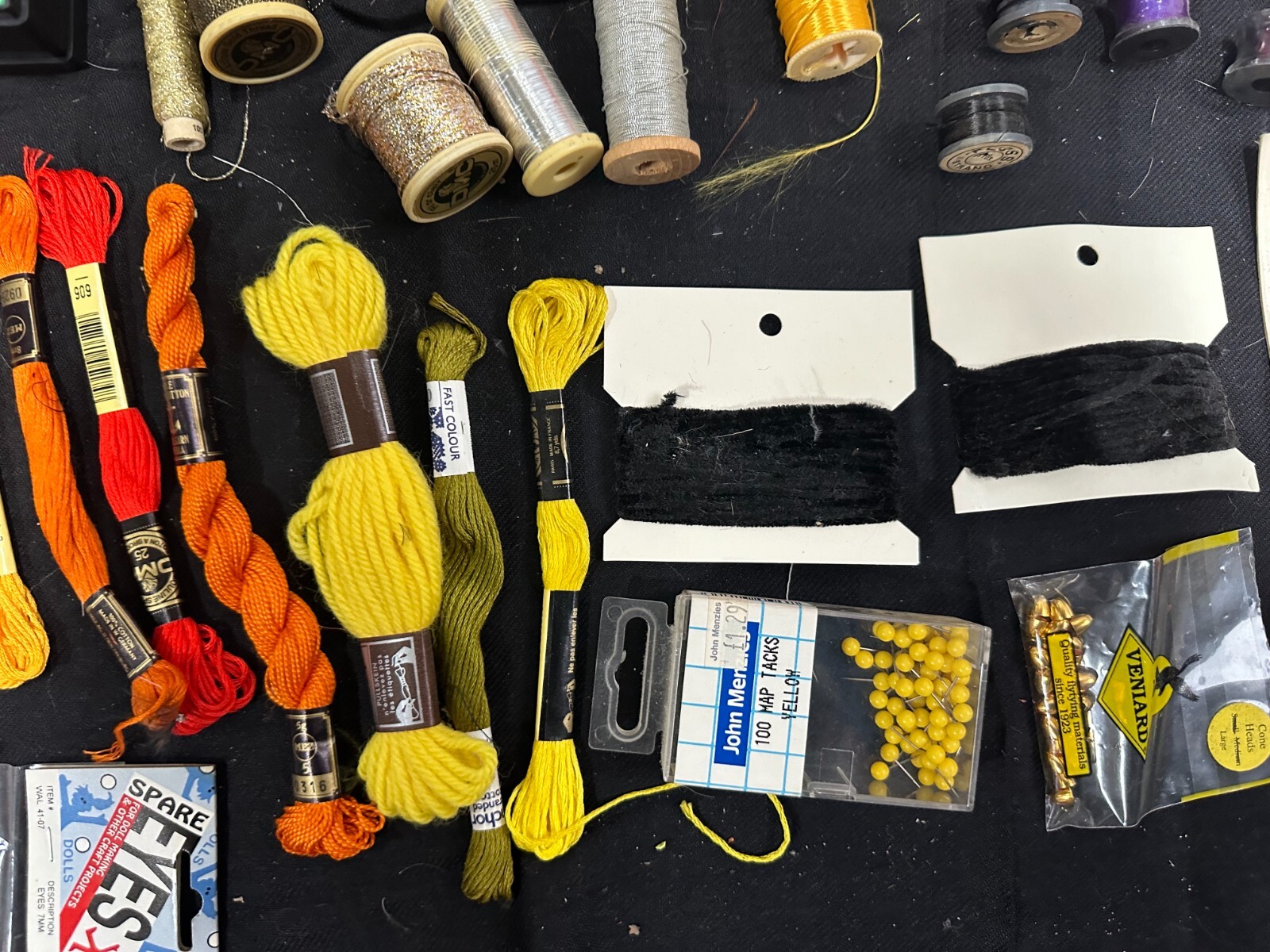 Fly Tying Materials Joblot Collection Mixed Colours Flys Flies Thread