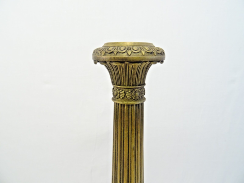 ALTES PAAR KERZENLEUCHTER KERZENSTÄNDER EMPIRE BRONZE CANDLESTICK LEUCHTER CANDELIERE - Bild 6 von 13