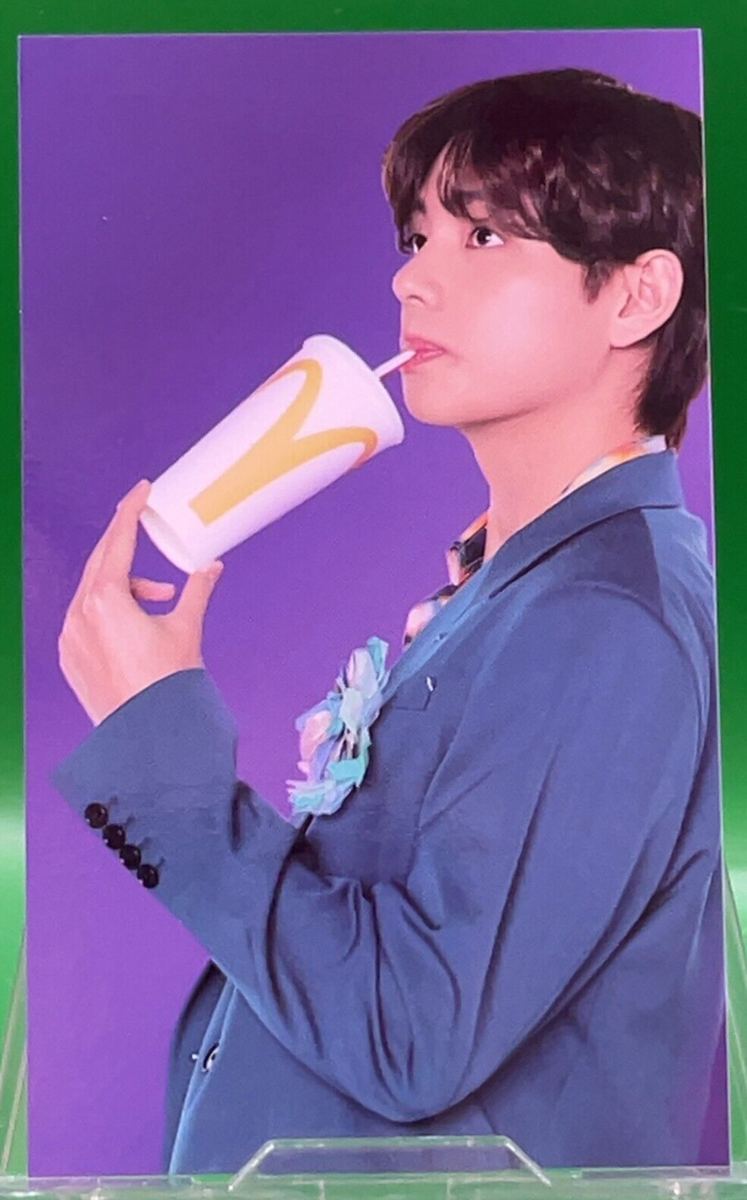 V TAEHYUNG BTS McDonalds Collaboration Photo Card TCG Japanes