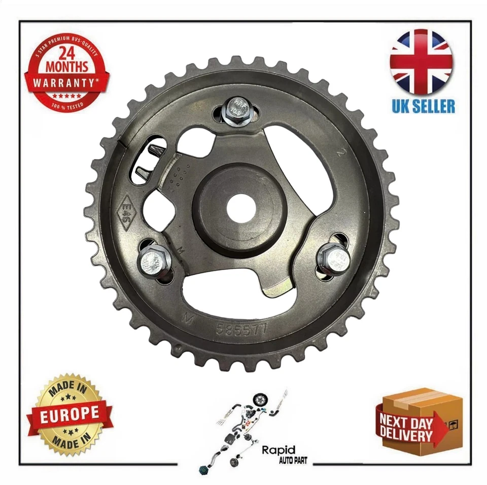 Polea del árbol de levas para Renault Clio Kangoo Scenic Modus Megane Laguna 1.5 dCi Foto 3 de 4