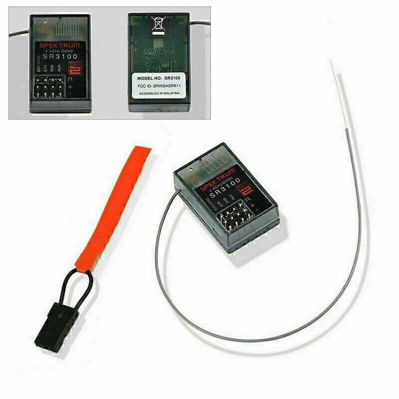 SR3100 Empfänger Spektrum Surface DSM2 3Ch RC Car DX3C DX3S DX4C,DX4S 2.4GHz . - Bild 2 von 4