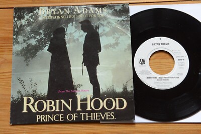 BRYAN ADAMS Everything I Do I Do It For You Robin Hood 7''single  A&M 390 789-7
