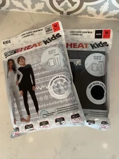 2 Sets- 32 Degrees Heat Kids Long Sleeve Crew Neck + Legging Sets Medium (8/10)