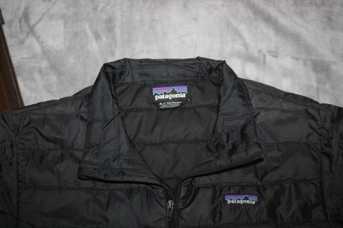 PATAGONIA Kids XL Black Puffer Duck Down Fill Full Zip Jacket Quilted Polyester - Picture 2 of 8