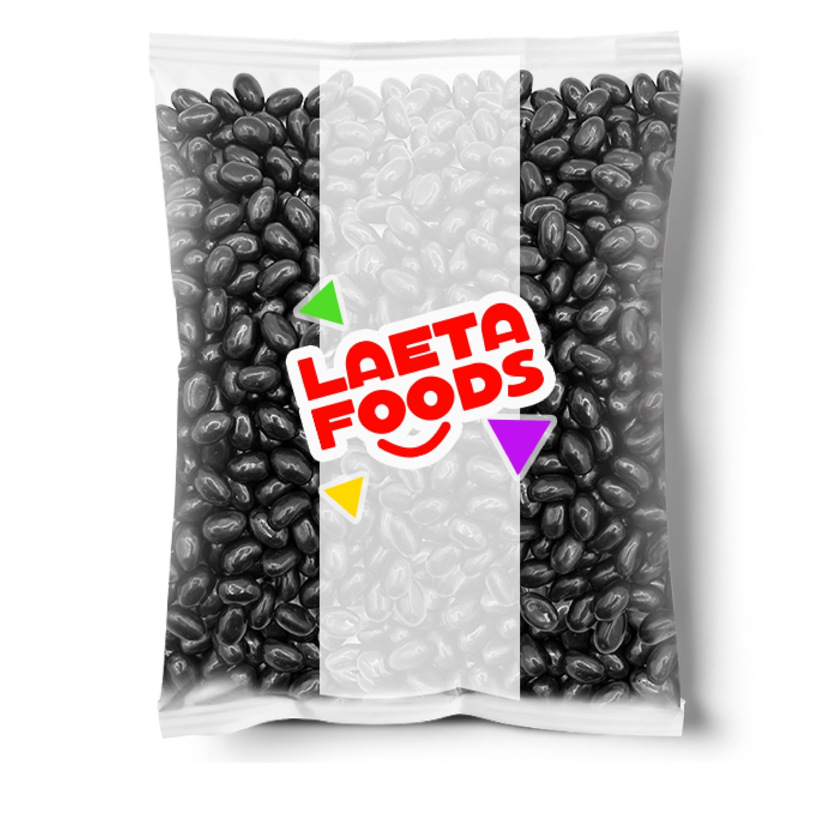 Black Licorice Jelly Beans Candy (2 Pound Bag)