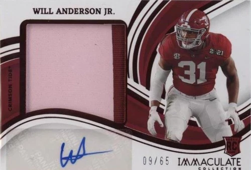 2023 Panini Immaculate Collection Collegiate Will Anderson #PPRA-WIA
