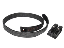 EUC POLICE DUTY SAFARILAND GLOCK 17/22 DOUBLE MAG POUCH & DUTYMAN 5021 XL BELT