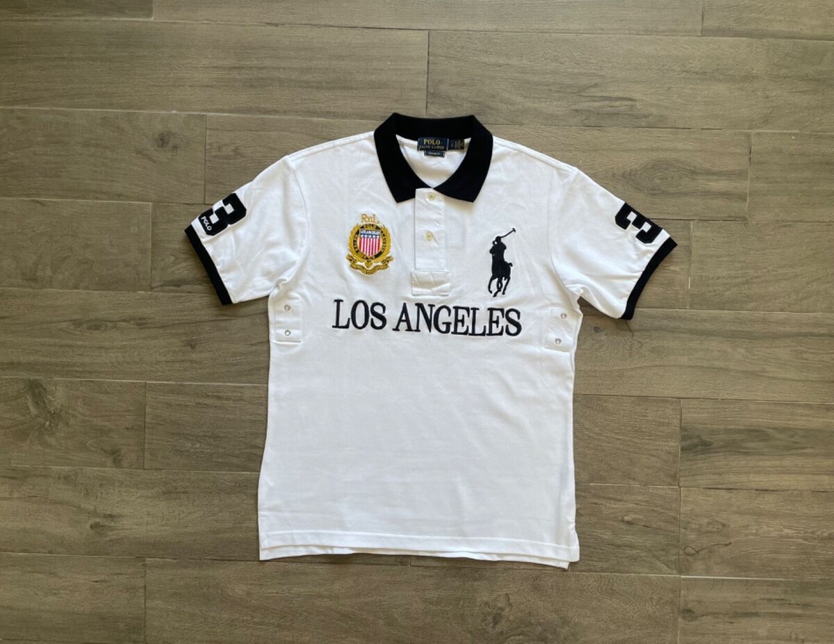 トップス POLO RALPH LAUREN BIG PONY LOS ANGELES Polo Ralph Lauren Big Pony Custom Slim Fit City Polo Shirt