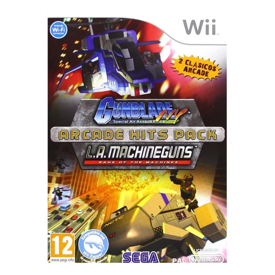 Arcade Hits Pack . Gunblade + L.A.  Machineguns . Pal España, foto 1 de 3