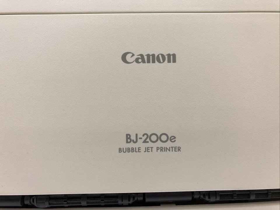 Canon Bubble Jet Printer Model BJ-200e FOR PARTS -- POWERS ON - Image 2 of 4