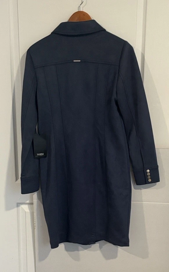 Vestido Cazadora Gamuza Índigo Verdadero Mercado Negro Casa Blanca Talla 8 Nuevo con Etiquetas Foto 4 de 4