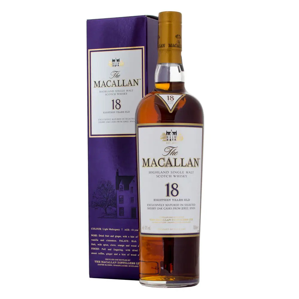 The Macallan 18 Year Sherry Oak Whisky 70cl