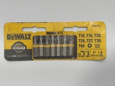 DeWalt Max fit Torx Security Insert Bit Set 7 Piece 1"