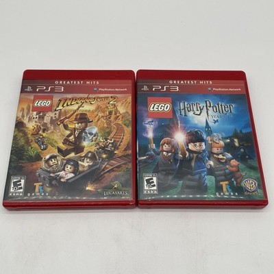 PS3 Lego Indiana Jones 2 + Harpy Potter Years 1-4 Complete And Tested Game Lot